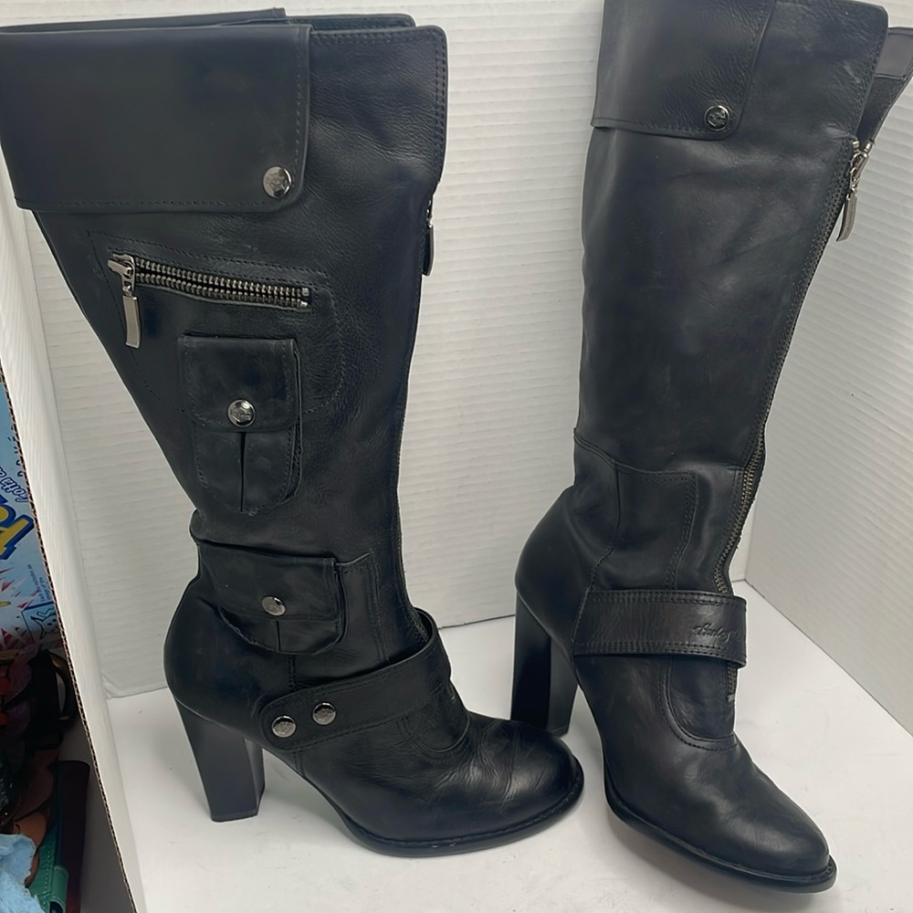 Harley Davidson “Caylee” Leather Womens Boots.sz8